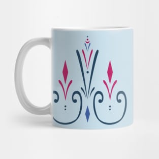 Queen Elsa Coronation Dress Pattern Mug